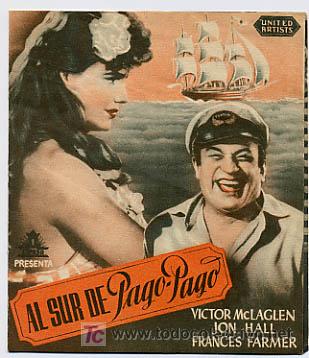 Cine: AL SUR DE PAGO-PAGO      PM5119 - Foto 1