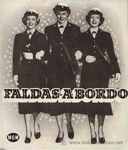 Cine: FALDAS A BORDO PROGRAMA DOBLE MGM ESTHER WILLIAMS DEBBIE REYNOLDS - Foto 1