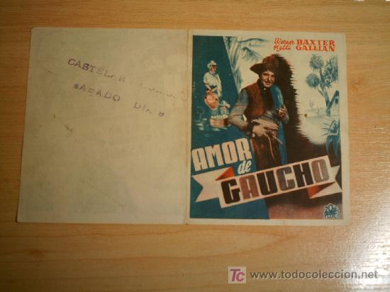 Cine: AMOR DE GAUCHO. WARNER BAXTER. KETTI GALIAN. - Foto 1