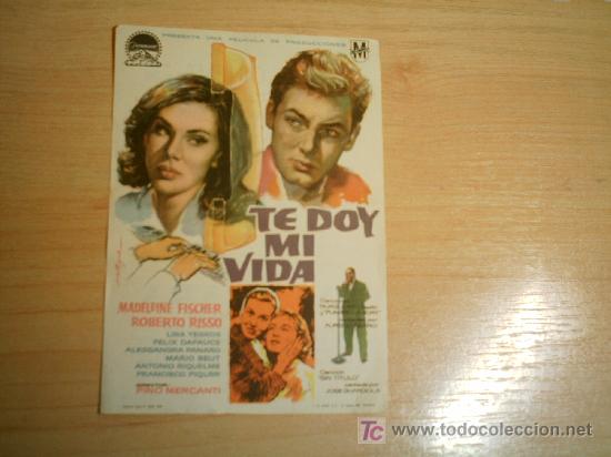 Cine: TE DOY MI VIDA.  MADELFINE FISCHER. ROBERTO RISSO. - Foto 1