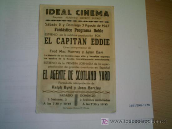 Cine: EL CAPITAN EDDIE. FRED MAC MURRAY. - Foto 2