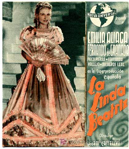 Cine: LA LINDA BEATRIZ     , DOBLE     ,   S526 - Foto 1