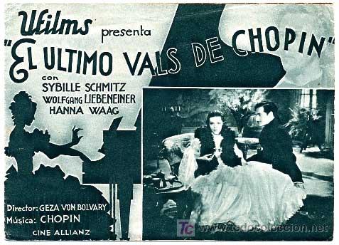 Cine: EL ULTIMO VALS DE CHOPIN     , DOBLE     ,   S528 - Foto 1