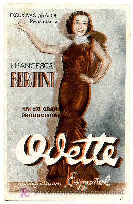 Cine: ODETTE , ARAJOL , TARJETA    ,   S564