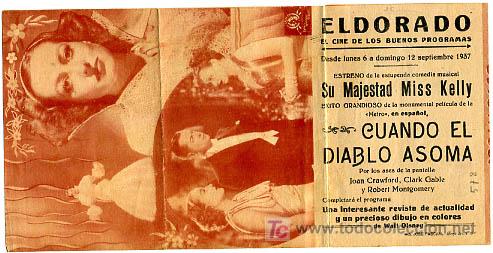 Cine: CUANDO EL DIABLO ASOMA, DOBLE    ,   S578 - Foto 1