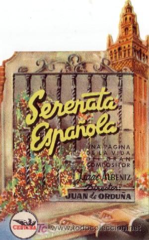 Cine: PROGRAMA DE CINE: SERENATA ESPA&Ntilde;OLA PC- 105 - Foto 1