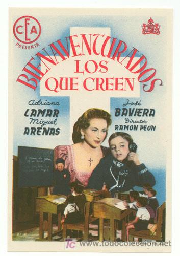 Cine: BIENAVENTURADOS LOS QUE CREEN PROGRAMA SENCILLO CEA vertical ADRIANA LAMAR - Foto 1