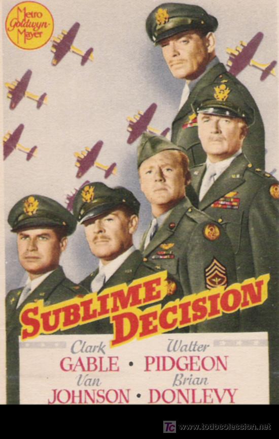 Cine: SUBLIME DECISION CLARK GABLE - Foto 1