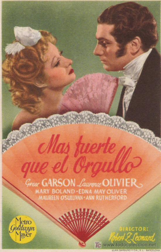 Flyers Publicitaires de Films Anciens: MAS FUERTE QUE EL ORGULLO