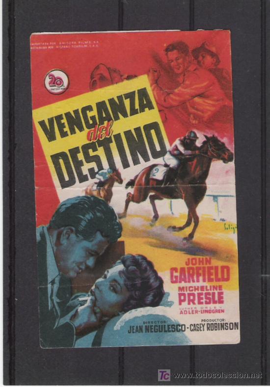 Cine: VENGANZA DEL DESTINO - Foto 1