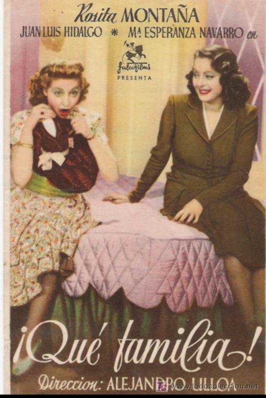 Flyers Publicitaires de Films Anciens: QUE FAMILIA