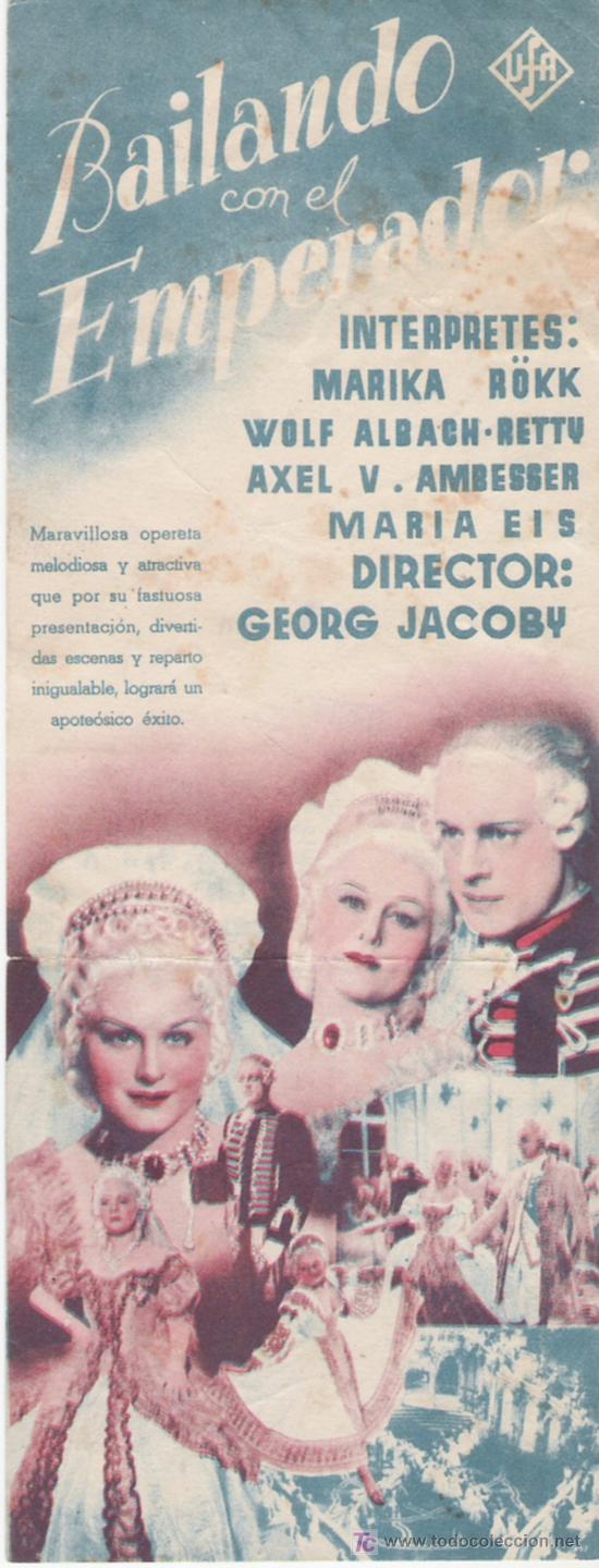 Flyers Publicitaires de Films Anciens: BAILANDO CON EL EMPERADOR