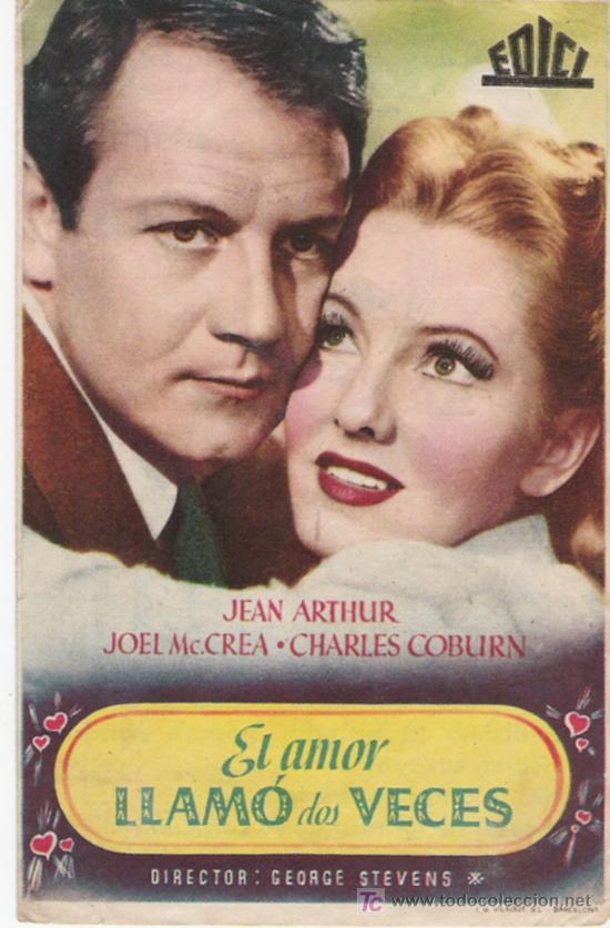 Flyers Publicitaires de Films Anciens: E&Ntilde; AMOR LLAMO DOS VECES