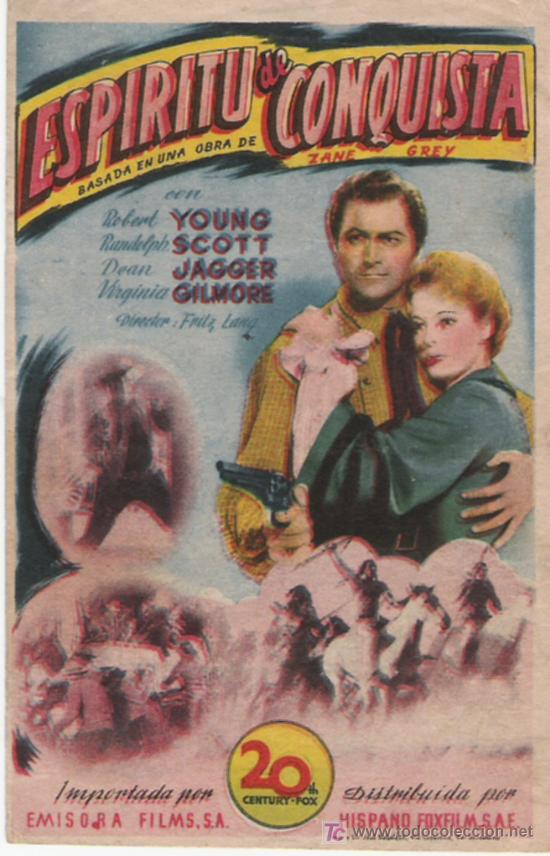 Flyers Publicitaires de Films Anciens: ESPIRITU DE CONQUISTA
