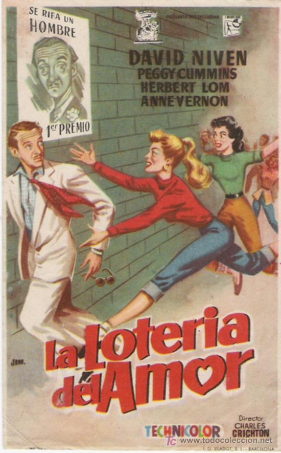 Flyers Publicitaires de Films Anciens: LA LOTERIA DEL AMOR