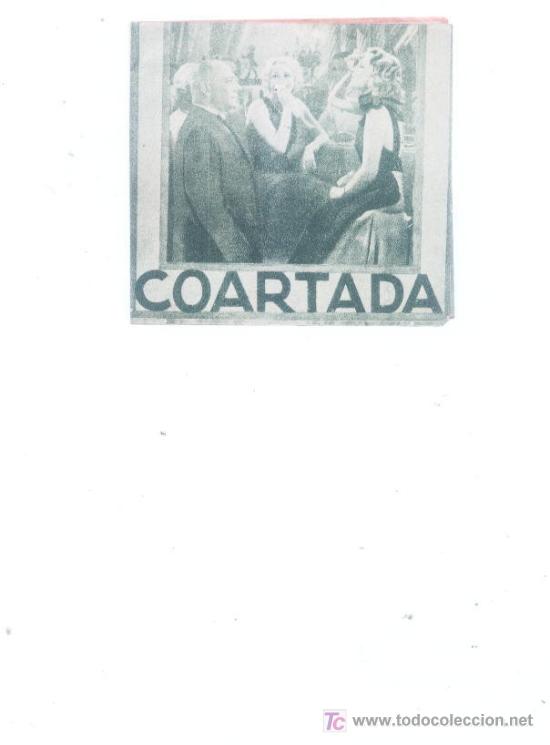 Cinema: Coartada.doble con publicidad de cine.