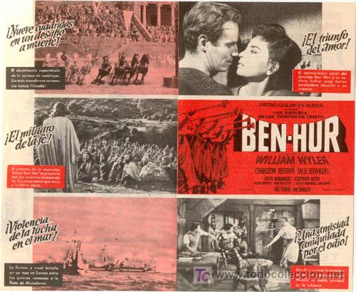 Cine: PTCC 437 BEN HUR PROGRAMA DOBLE MGM CHARLTON HESTON - Foto 2
