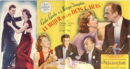 Cine: PTCC 417 LA MUJER DE LAS DOS CARAS PROGRAMA DOBLE MGM GRETA GARBO - Foto 2