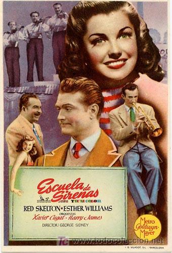 Cine: ESCUELA DE SIRENAS PROGRAMA SENCILLO MGM ESTHER WILLIAMS A - Foto 1