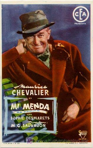 Cine: MI MENDA PROGRAMA SENCILLO CEA vertical MAURICE CHEVALIER - Foto 1