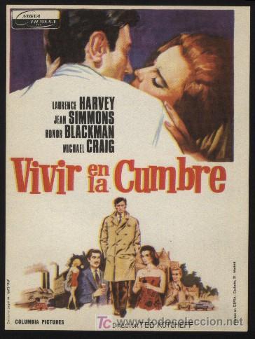 Cine: Q-03255- VIVIR EN LA CUMBRE (Life at the Top) Laurence Harvey - Jean Simmons - Honor Blackman