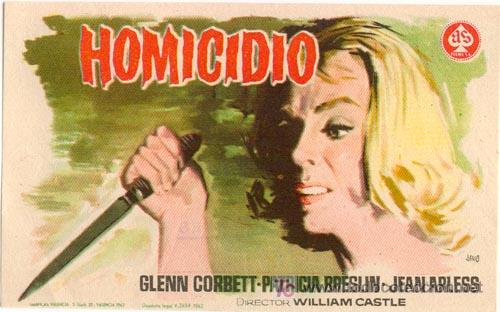 Cine: HOMICIDIO PROGRAMA SENCILLO AS WILLIAM CASTLE - Foto 1
