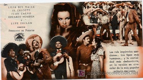 Cine: ALLA EN EL RANCHO GRANDE PROGRAMA DOBLE CIFESA JORGE NEGRETE - Foto 2