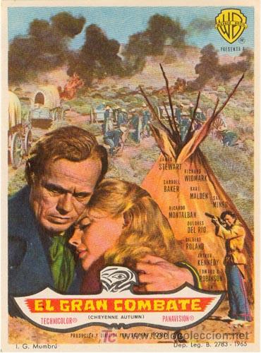 Cine: EL GRAN COMBATE PROGRAMA SENCILLO WARNER RICHARD WIDMARK JOHN FORD - Foto 1