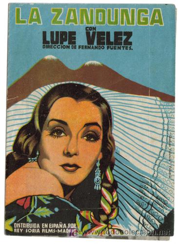 Cine: PTCC 416 LA ZANDUNGA PROGRAMA DOBLE REY SORIA LUPE VELEZ A - Foto 1