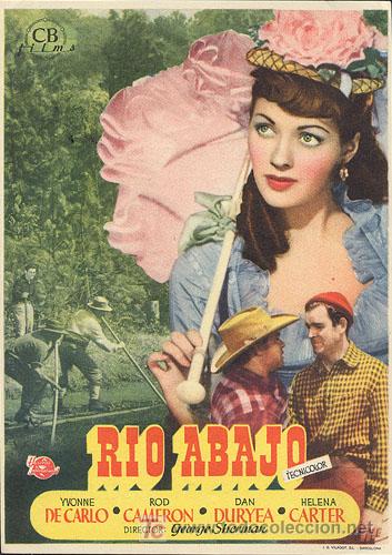 Cine: RIO ABAJO PROGRAMA SENCILLO CB YVONNE DE CARLO - Foto 1