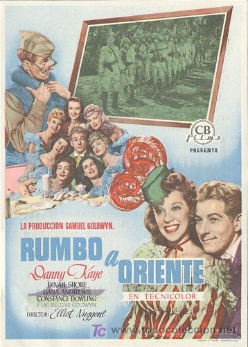 Cine: RUMBO A ORIENTE PROGRAMA SENCILLO CB DANNY KAYE - Foto 1