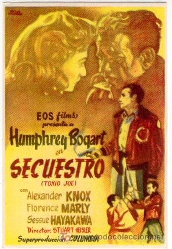Cine: SECUESTRO PROGRAMA SENCILLO EOS HUMPHREY BOGART - Foto 1