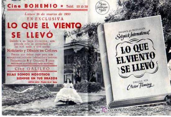 Cine: LO QUE EL VIENTO SE LLEVO - Foto 1