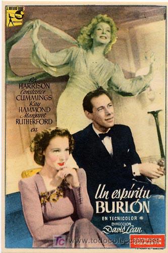 Cine: UN ESPIRITU BURLON PROGRAMA SENCILLO CHAMARTIN vertical REX HARRISON - Foto 1