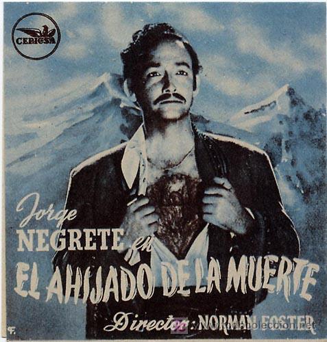 Cine: EL AHIJADO DE LA MUERTE PROGRAMA DOBLE CEPICSA JORGE NEGRETE MONTA&Ntilde;AS - Foto 1