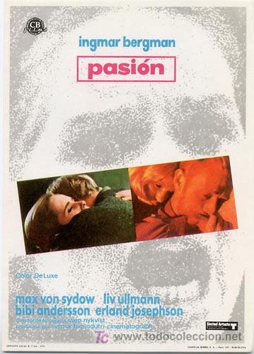 Cine: PASION PROGRAMA SENCILLO CB INGMAR BERGMAN LIV ULLMANN - Foto 1