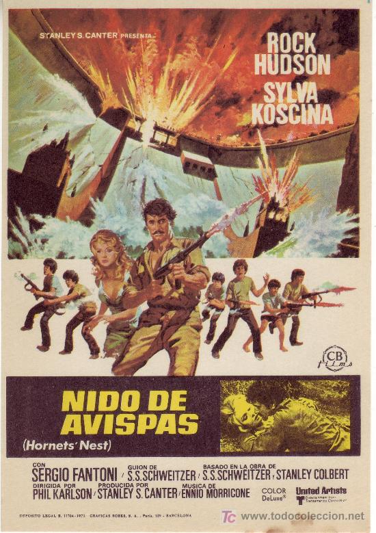 Cine: NIDO DE AVISPAS-programa de mano - sin propaganda - Foto 1
