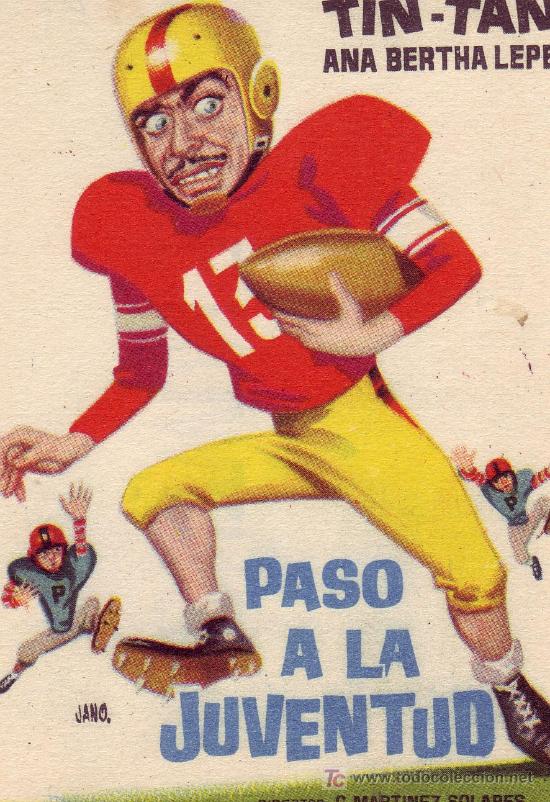 Cine: Programa de Mano del A&ntilde;o 1962- TIN-TAN  -PASO A LA JUVENTUD - Foto 1