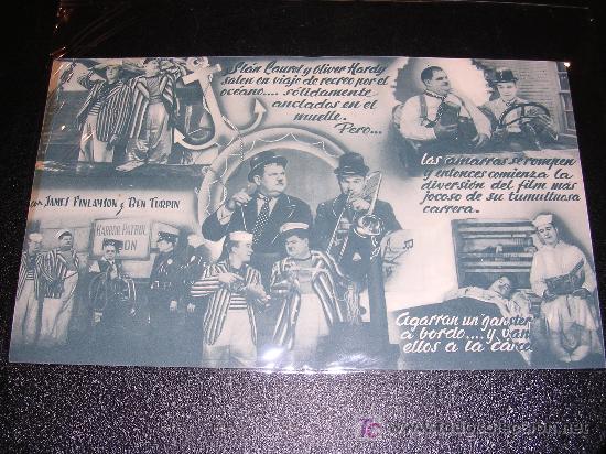 Cine: MARINOS A LA FUERZA, STAN LAUREL, OLIVER HARDY, DIRECTOR GORDON DOUGLAS