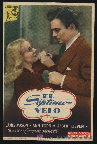 Cine: Q-04395- EL SEPTIMO VELO (The Seventh Veil) (CINE ATENEO DE SALLENT) James Mason - Ann Todd