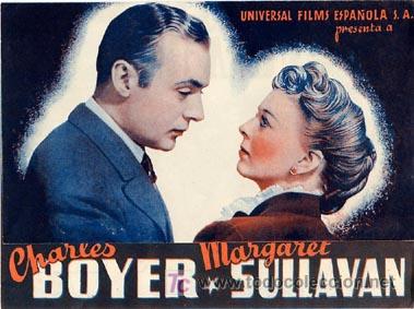 Cine: SU VIDA INTIMA PROGRAMA DOBLE UNIVERSAL CHARLES BOYER MARGARET SULLAVAN - Foto 1