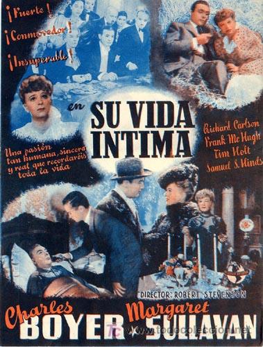 Cine: SU VIDA INTIMA PROGRAMA DOBLE UNIVERSAL CHARLES BOYER MARGARET SULLAVAN - Foto 2