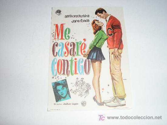 Flyers Publicitaires de Films Anciens: FOLLETO DE MANO ME CASARE CONTIGO