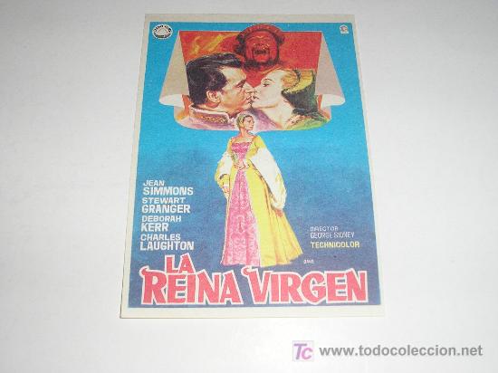 Flyers Publicitaires de Films Anciens: FOLLETO DE MANO LA REINA VIRGEN