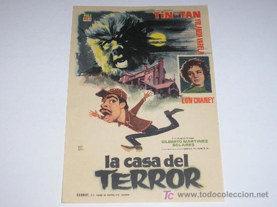 Cine: FOLLETO DE MANO - LA CASA DEL TERROR - Foto 1