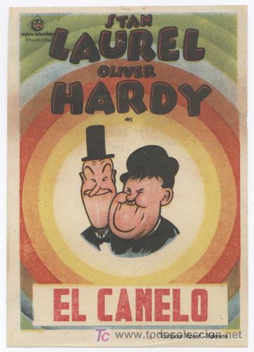 Cine: PTCC7 24 EL CANELO PROGRAMA SENCILLO STAN LAUREL OLIVER HARDY - Foto 1