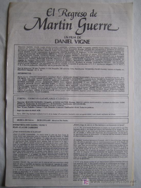 Cine: El regreso de MArtin Guerre - Local - Foto 1