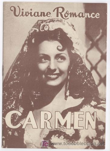 Cine: PTCC 328 CARMEN PROGRAMA LIBRITO DANES VIVIANE ROMANCE - Foto 1