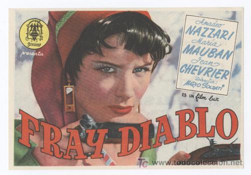 Cine: FRAY DIABLO PROGRAMA SENCILLO PROCINES AMADEO NAZZARI - Foto 1
