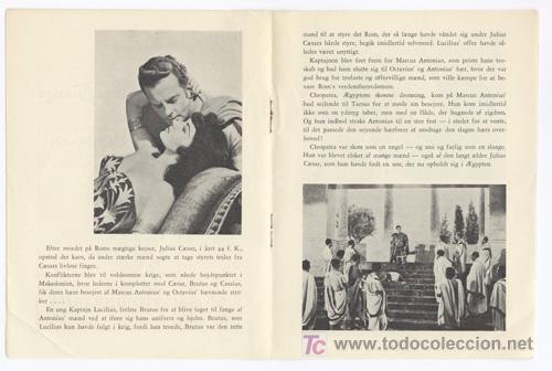 Cine: PTCC 328 SERPIENTE DEL NILO cleopatra PROGRAMA LIBRITO DANES RHONDA FLEMING WILLIAM CASTLE - Foto 2